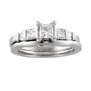  14k White Gold Diamond Bridal Engagement Ring Everything 