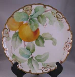 Ginori hand painted fruit plate bowtie  