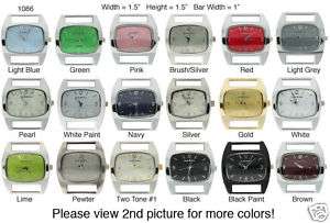 WHOLESALE LOT OF 24 LARGE SOLID BAR WATCH FACES  
