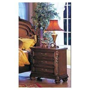  Nightstand Traditional Style Cherry Brown Finish