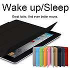   Slim Magnetic PU Leather Case Wake/ Sleep Stand For iPad 3/iPad 2