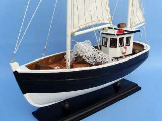 Keel Over 18 Scale Fishing Boat Replica Nautical Decor  