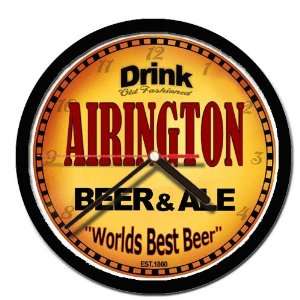  AIRINGTON beer and ale wall clock 