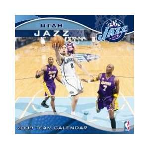  UTAH JAZZ 2009 NBA Monthly 12 X 12 WALL CALENDAR Sports 