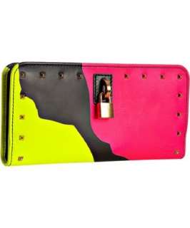 Marc Jacobs black painted leather The Marky continental wallet 