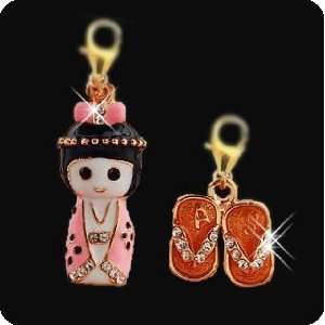  PURELY CHARMING Enameled Pet Charm / Pendant with Handset 