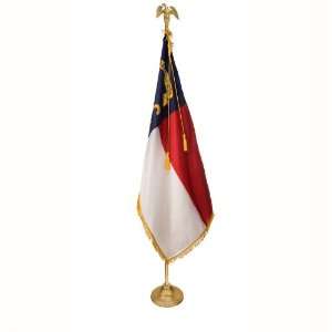 com North Carolina Flag Set 4X6 Ft   9 Ft Gold Aluminum Pole w/ Eagle 