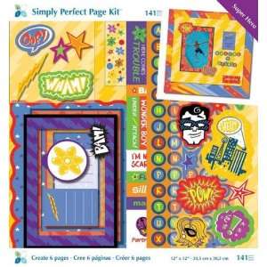  Super Hero Simply Perfect Page Kit Arts, Crafts & Sewing
