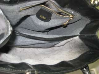 Vintage GUCCI Black Patent Leather Kelly Hand Shoulder Bag Tote  