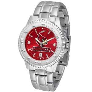  Louisville Cardinals Competitor AnoChrome Steel Band Watch 