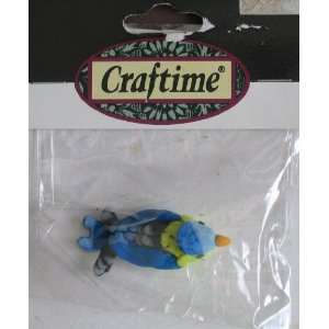   Craftime Kaolin Decorative Bird Blue & Yellow Arts, Crafts & Sewing