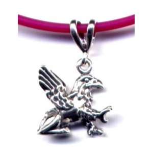  18 Fuschia Griffin Necklace Sterling Silver Jewelry 