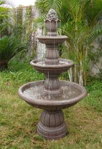   Tier Contemporary Outdoor Water Fountain Yard and Garden Decor  