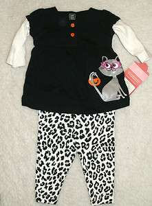   Halloween Outfit Shirt Leopard Pants Cat Carters Just One You  