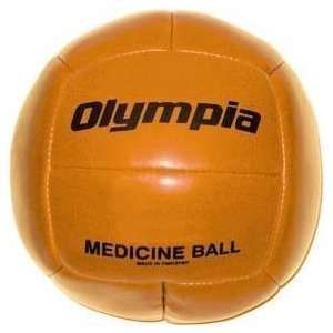  Synthetic Leather Medicine Ball   Orange, 11 12 lb 