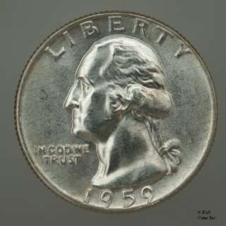 1959 D BU Silver Washington Quarter US Coin #10214265 60  
