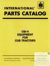 IH CUB LO BOY 154 184 185 284 Part Catalog CBI 4 Manual  