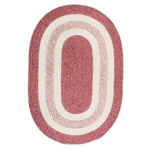   Red Streak 4ft Round Reversible Stain & Fade Resistant