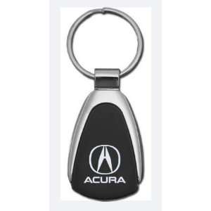  Acura Chrome/Black Tear Drop Keychain Automotive