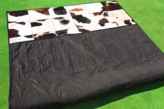 New Cowhide Rug Leather Cow Hide Animal Skin Patchwork Area Carpet 