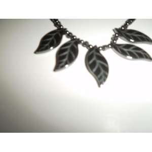  Hematite Magnetic Energy Necklace with Leaves Everything 