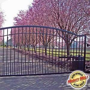    Mighty Mule 12 Biscayne Single Driveway Gate