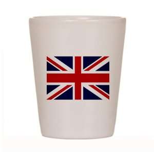    Shot Glass White of British English Flag HD 