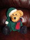 Boyds Bear 1985   98 Bear w/ Green Santa Outfit and Scarf 11