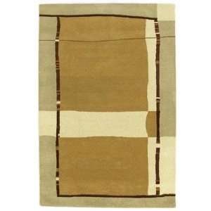 Acura Rugs CT 52 Contempo Gold / Creamish Beige Contemporary Rug Size 
