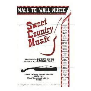   Country Music Original Movie Poster, 25 x 37.8 (1983) Home