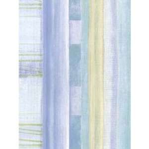  Green Lilac and Blue Geo Weave Wallpaper