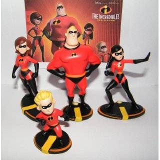   Incredibles Movie Figure Set with Mr. Incredible, Dash, Violet Etc