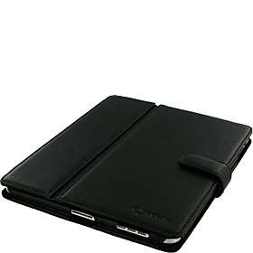 Dual Station Leather Folio Case for iPad 1st Generation Black