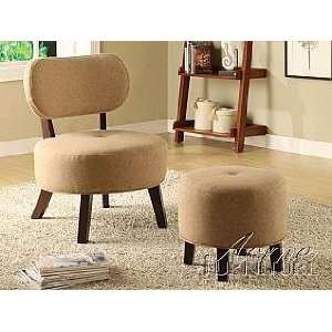  Acme Furniture Chair and Ottoman 15058