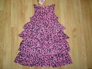 NWT NEW Boutique Juicy Couture Pink Leopard Dress 4  