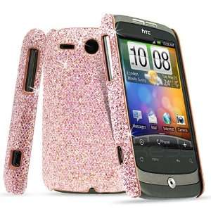  Femeto Light Pink Sparkle Glitter Hard Case for HTC 