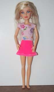 Doll Clothes handmade Barbie LIV Pink Skirt Set  