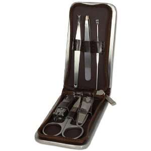  Swagger & Swoon Slim Brown Mock Croc Manicure 6 piece Set 