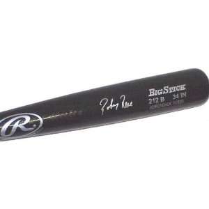  Pokey Reese Autographed Baseball Bat