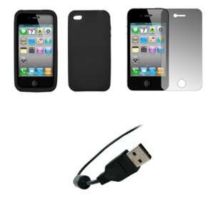   Protector + USB Data Sync Charge Cable for Apple iPhone 4 Electronics