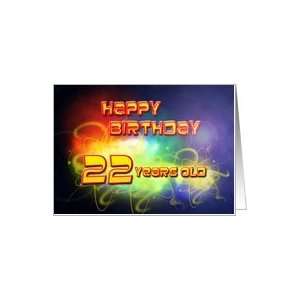   swirling lights Birthday Card, 22 years old Card Toys & Games