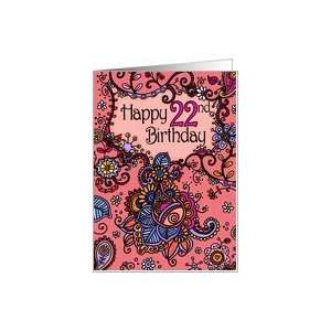  Happy Birthday   Mendhi   22 years old Card Toys & Games