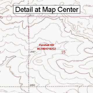   Map   Parshall SW, North Dakota (Folded/Waterproof)