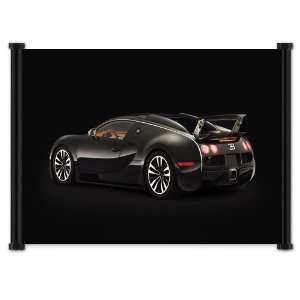  Bugatti Veyron Exotic Sports Car Fabric Wall Scroll Poster 