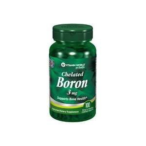  Chelated Boron 3 mg. 100 Tablets