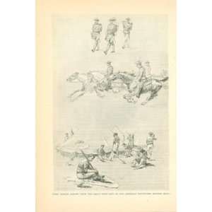  1898 Print American Volunteer Soldiers Spanish War 
