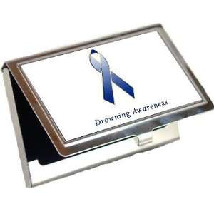  Drowning Awareness Ribbon Business Card Holder Office 