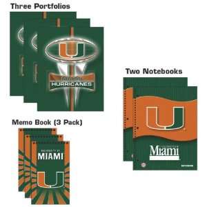  Miami Hurricanes Back to School Combo Pack Sports 