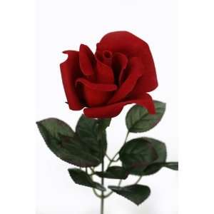  Red Rose Stem   Silk Rose Red   Wedding Flowers 