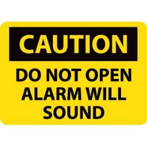  SIGNS DO NOT OPEN ALARM WILL SOUND